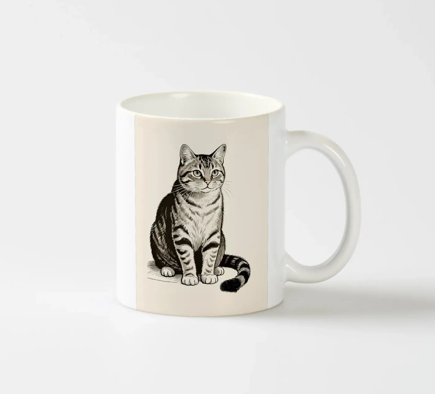 Cat ceramic mug by knowledge