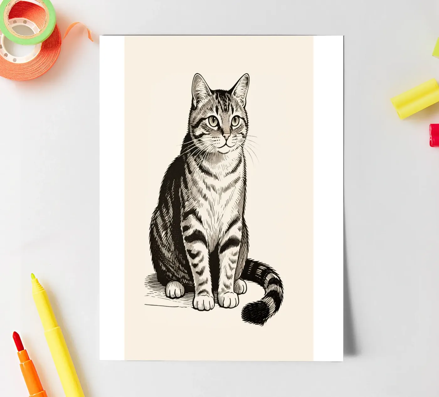 Cat sticker sheet by knowledge
