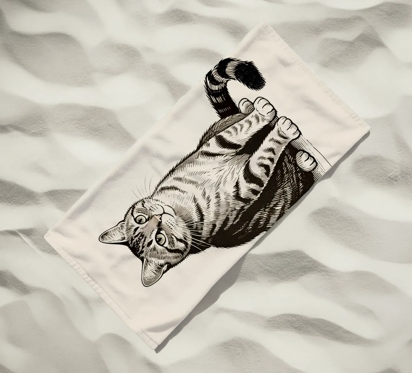 Katze Strandtuch von knowledge