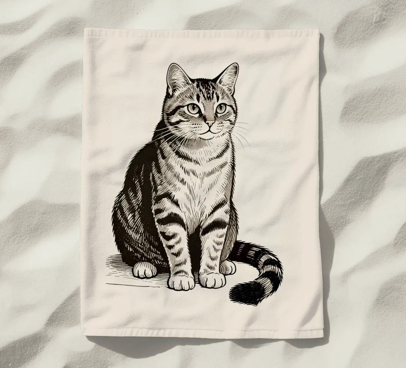 Katze Strandtuch von knowledge