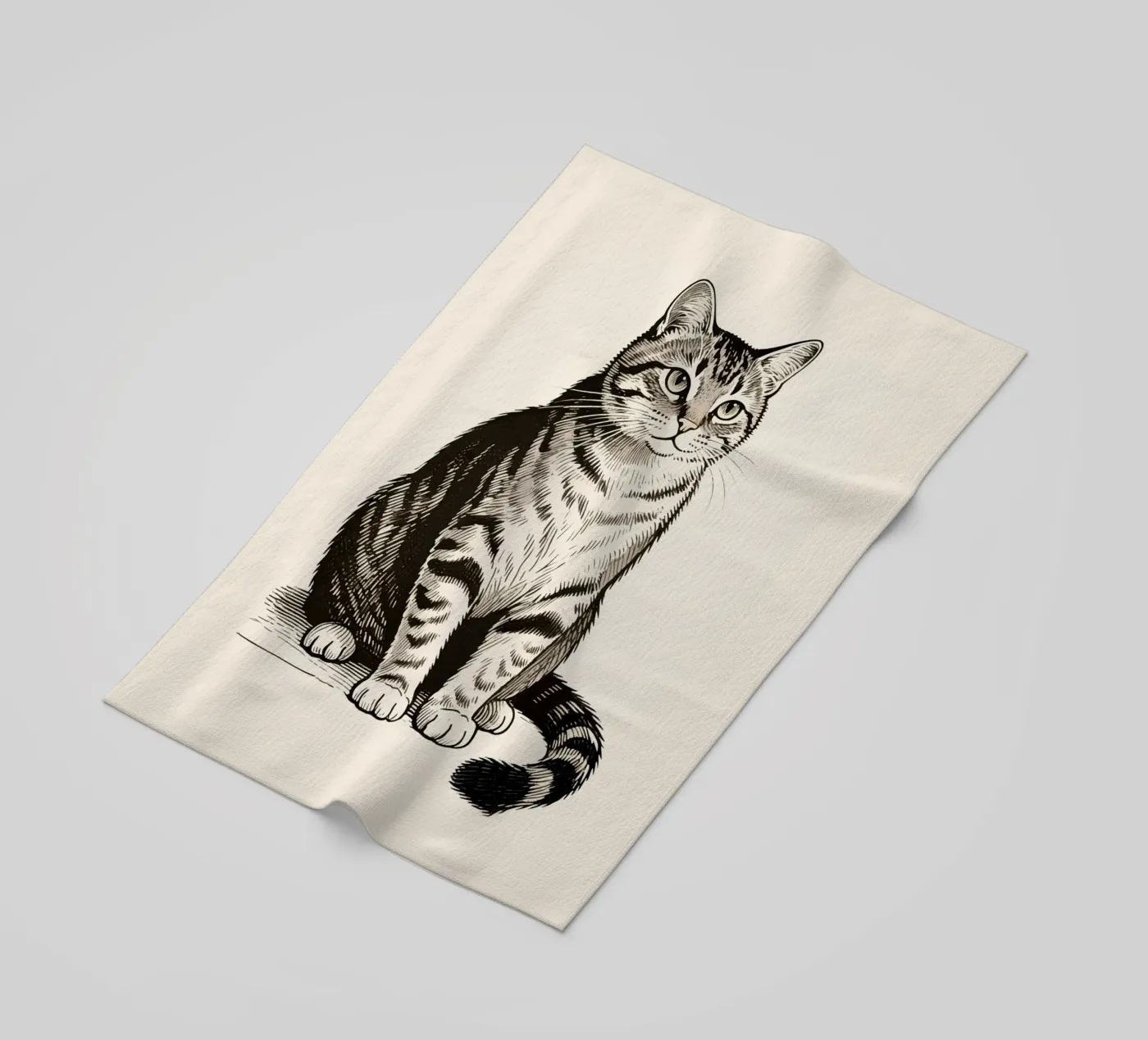 Katze Strandtuch von knowledge