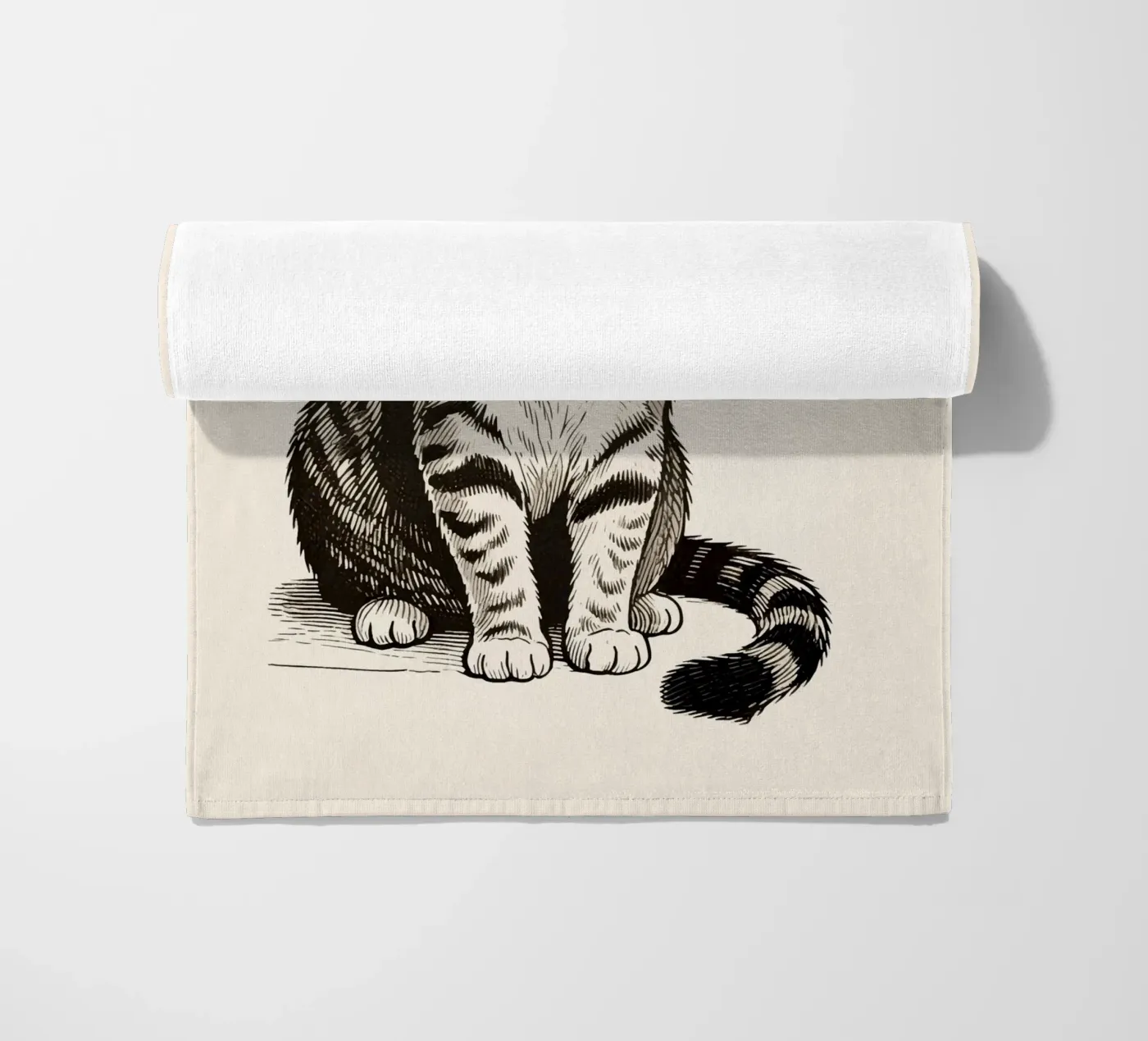 Katze Strandtuch von knowledge