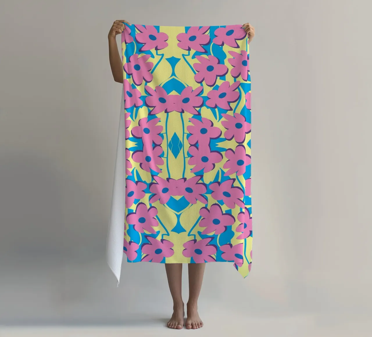 Fiore telo mare da Little Dean