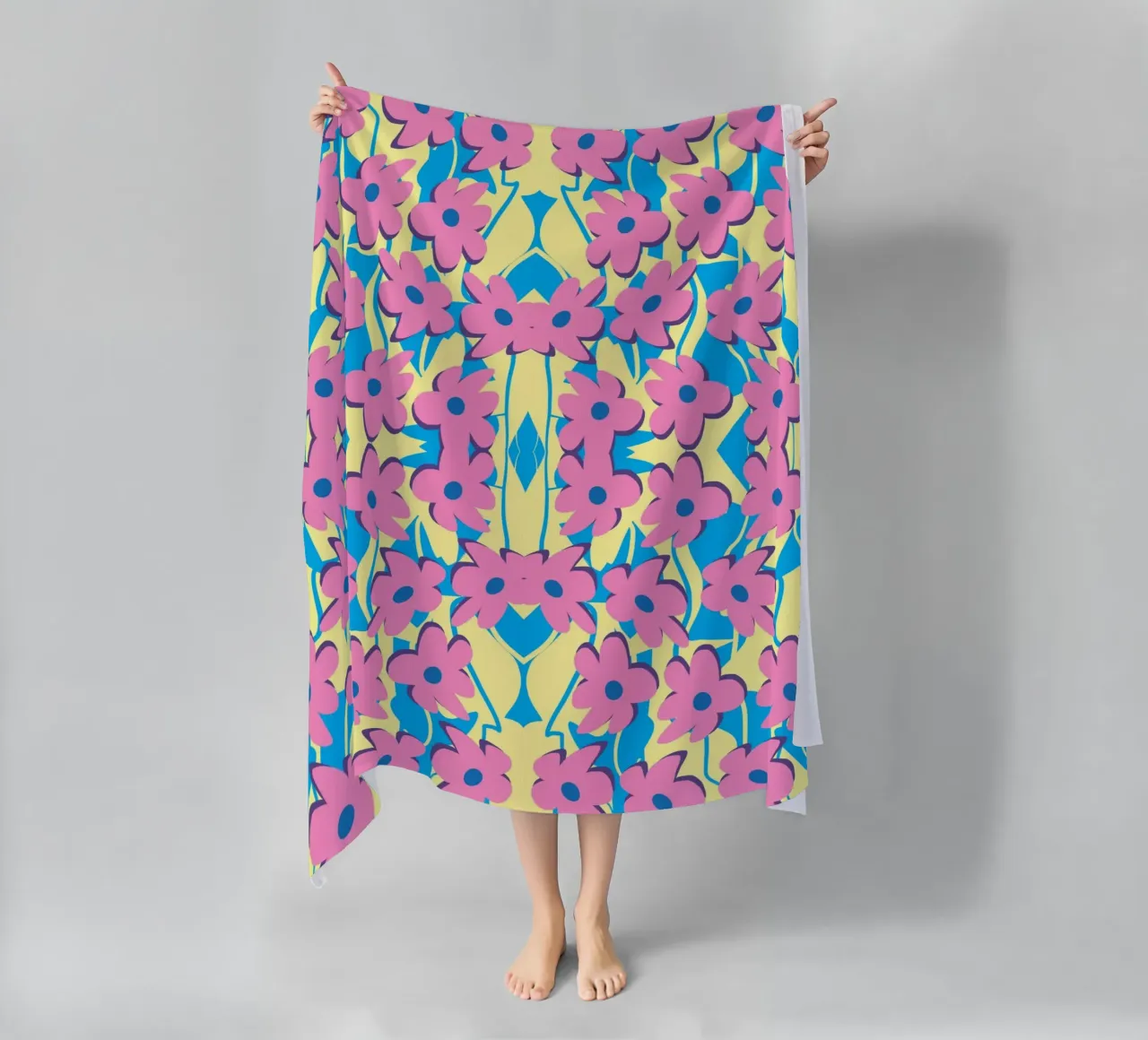 Fiore telo mare da Little Dean