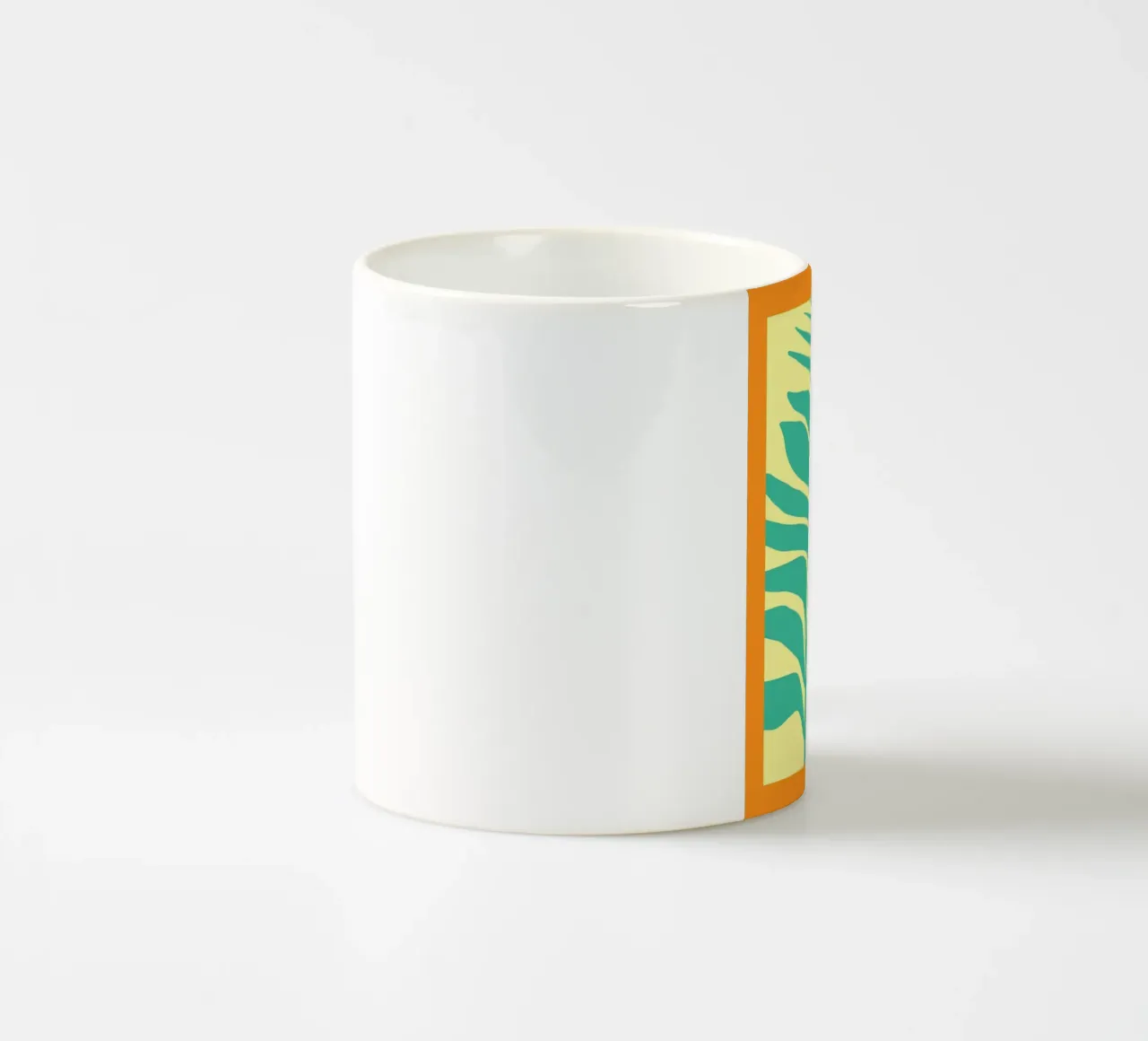 Foglia di palma in uscita 02 tazza in ceramica da Little Dean