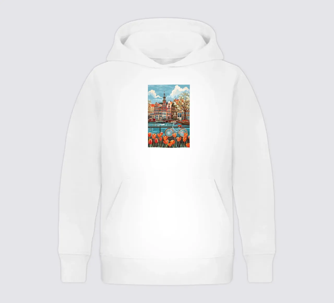 Amsterdam Netherlands kids hoodie by Travelstudio