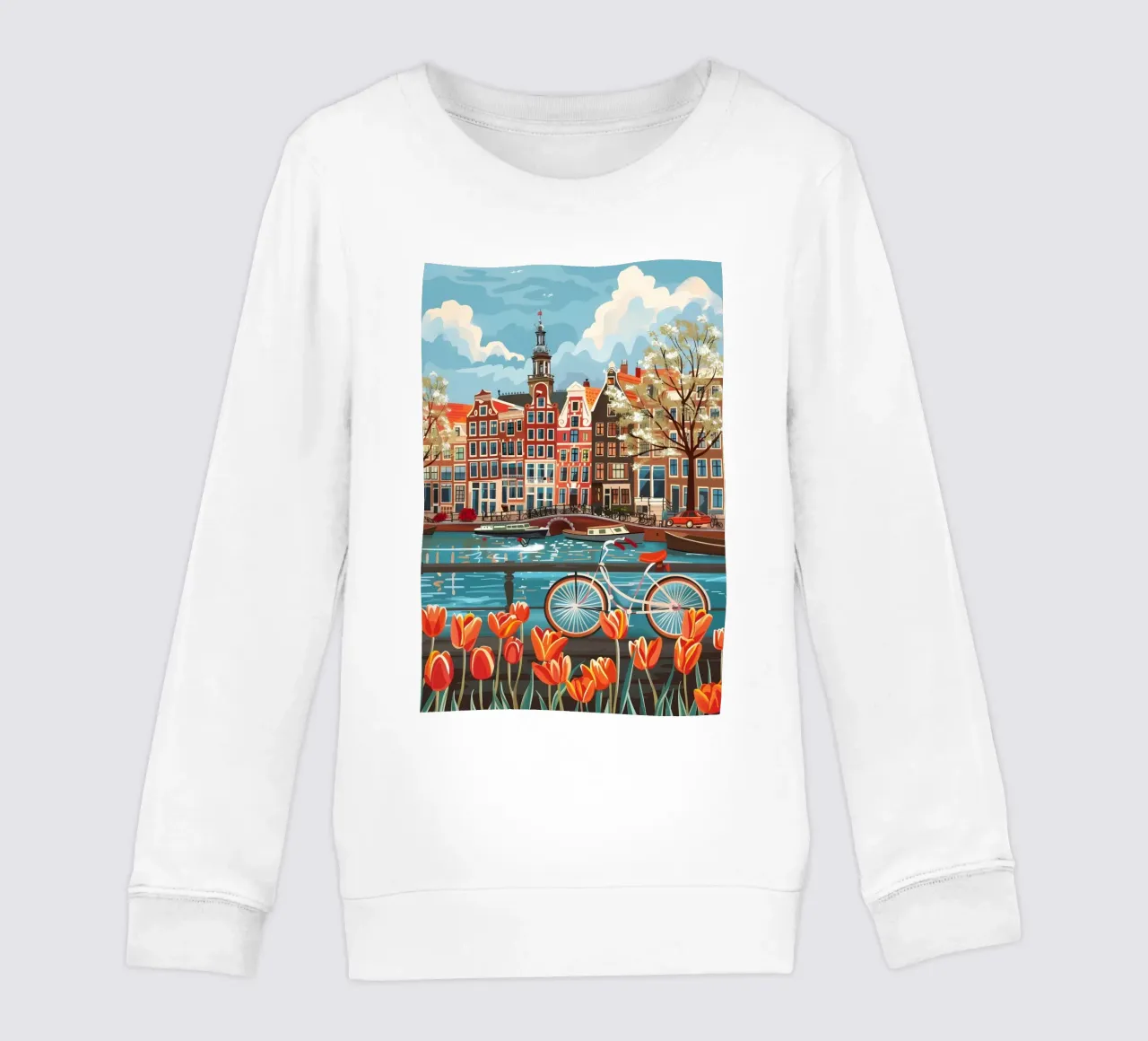 Amsterdam Netherlands felpa bambino da Travelstudio