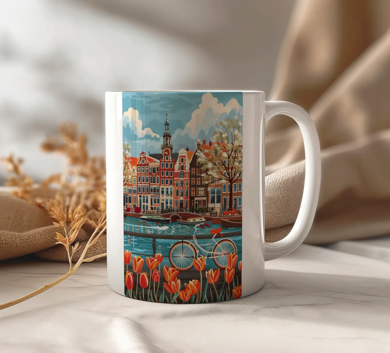 Amsterdam Netherlands tazza in ceramica da Travelstudio