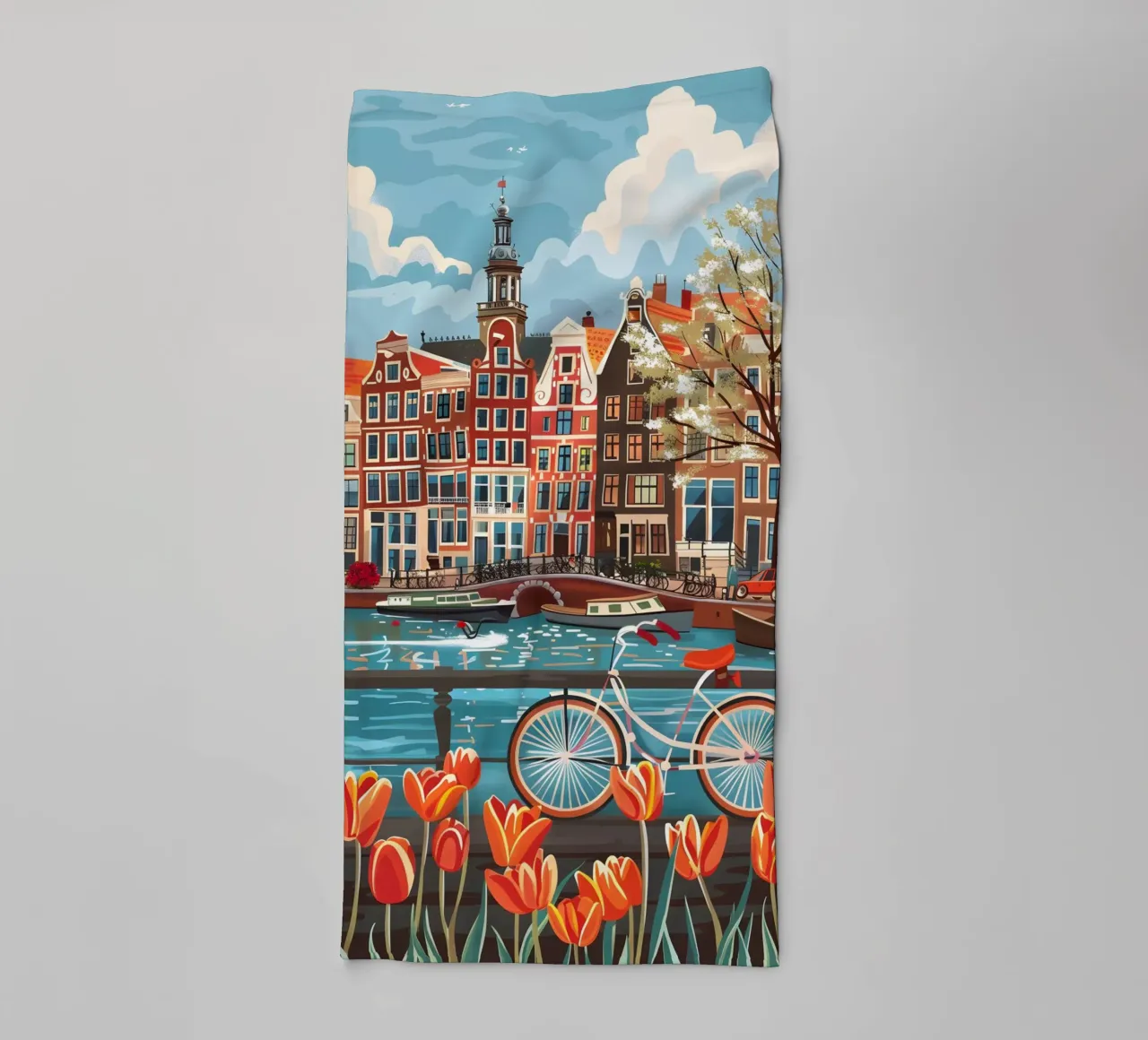 Amsterdam Netherlands asciugamano da bagno da Travelstudio
