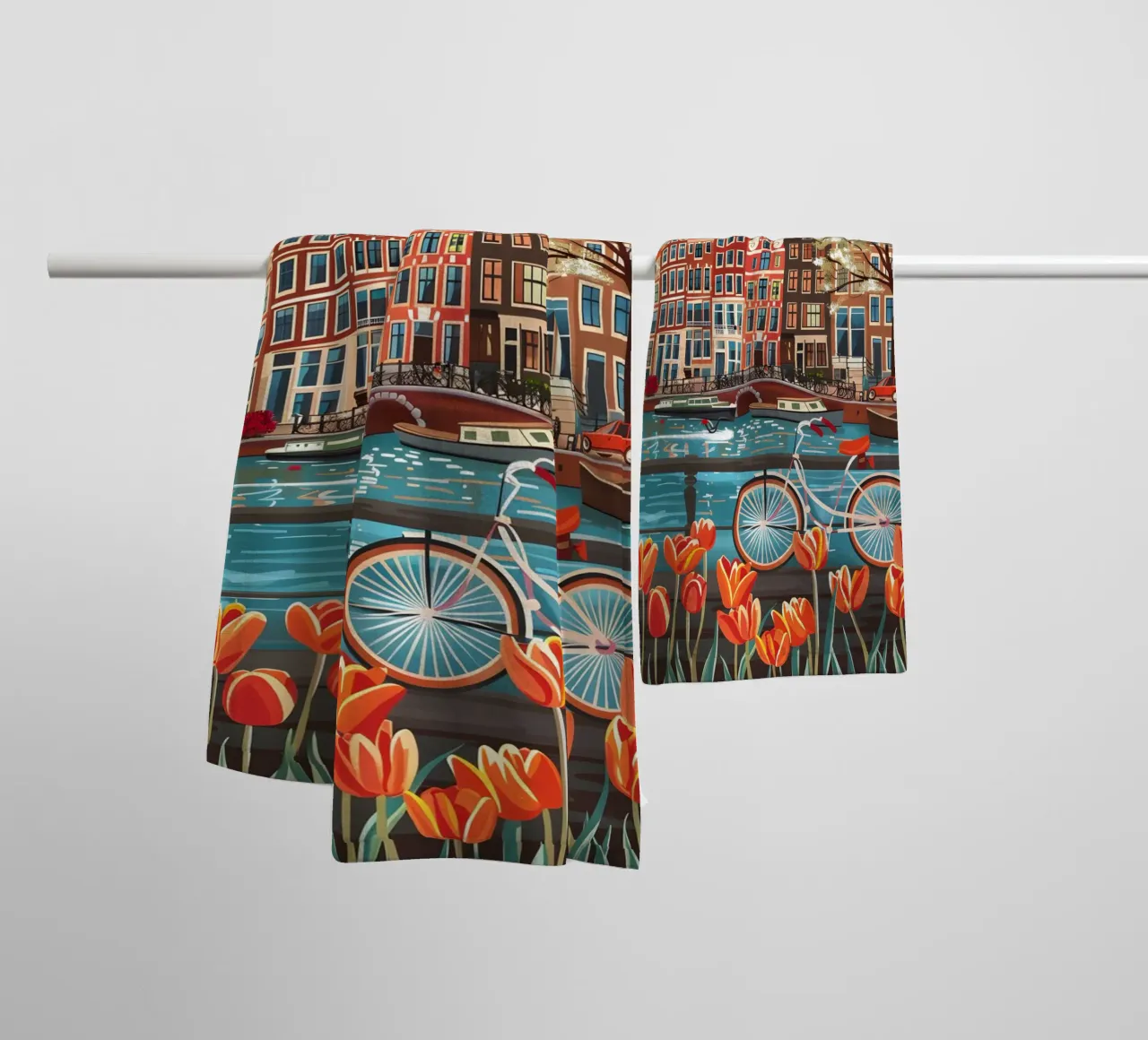 Amsterdam Netherlands asciugamano da bagno da Travelstudio