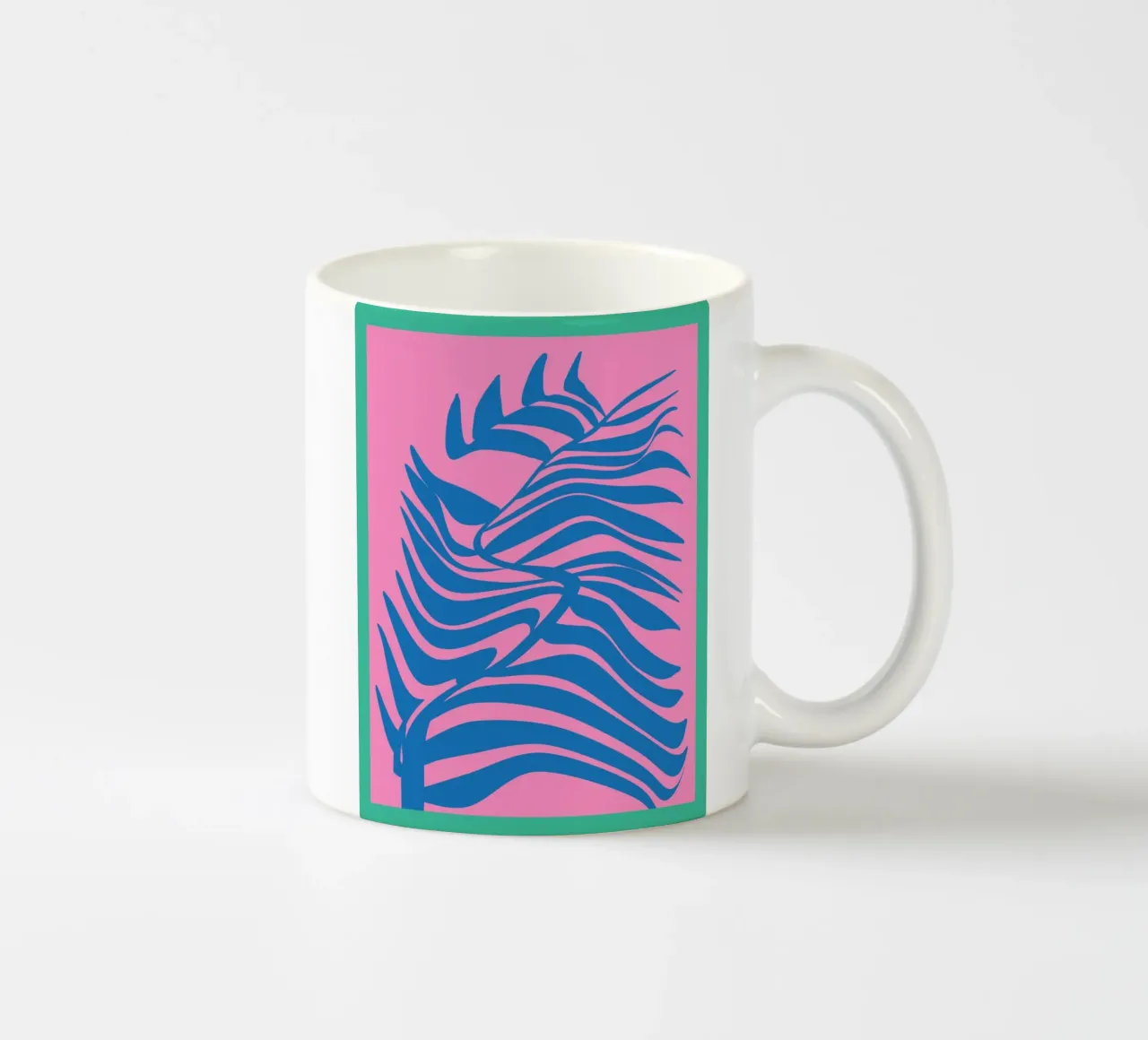 Foglia di palma pop out 03 tazza in ceramica da Little Dean