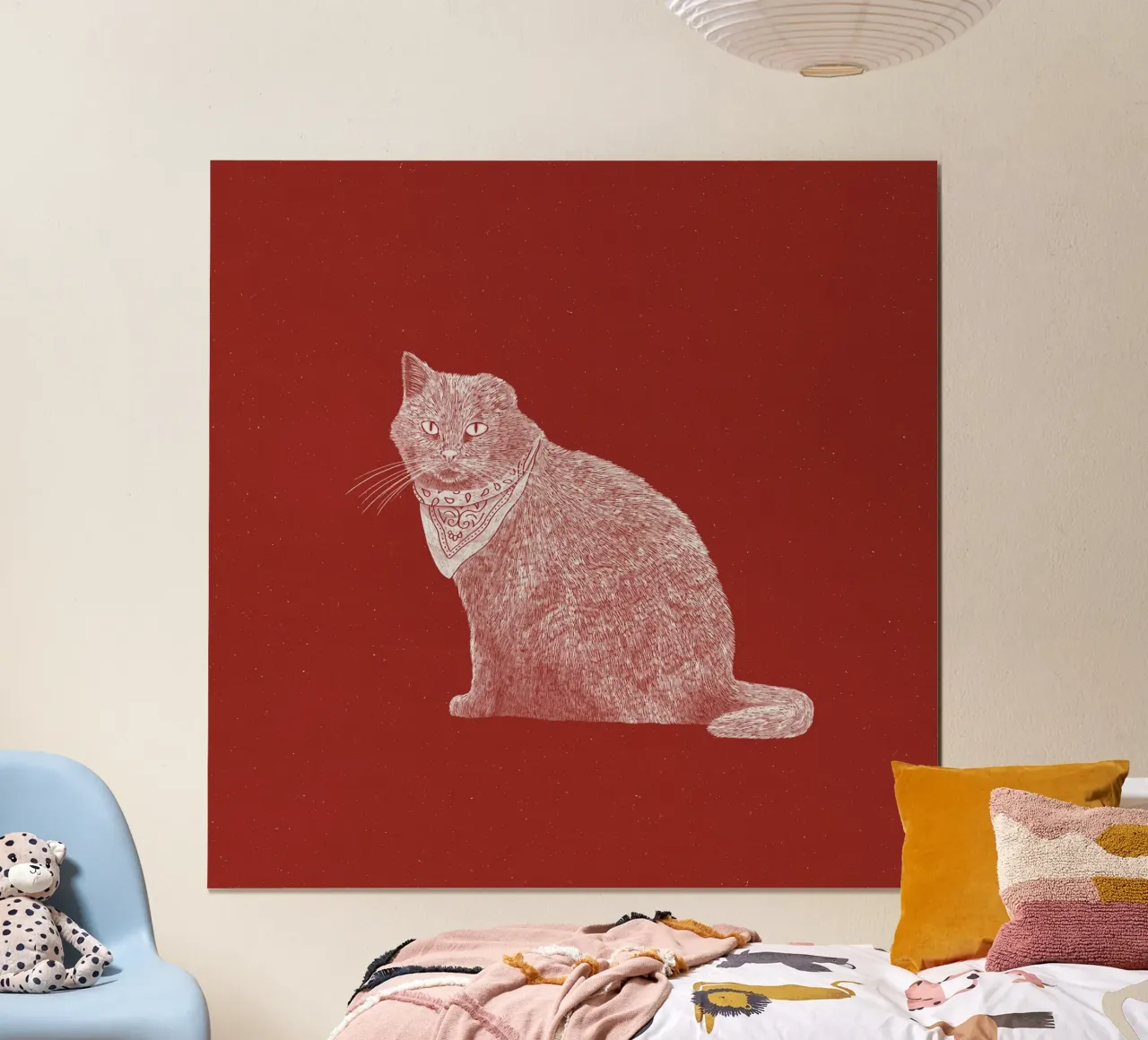 The Badass Bandit Cat poster con telaio in alluminio da AnyoneCanYeehaw