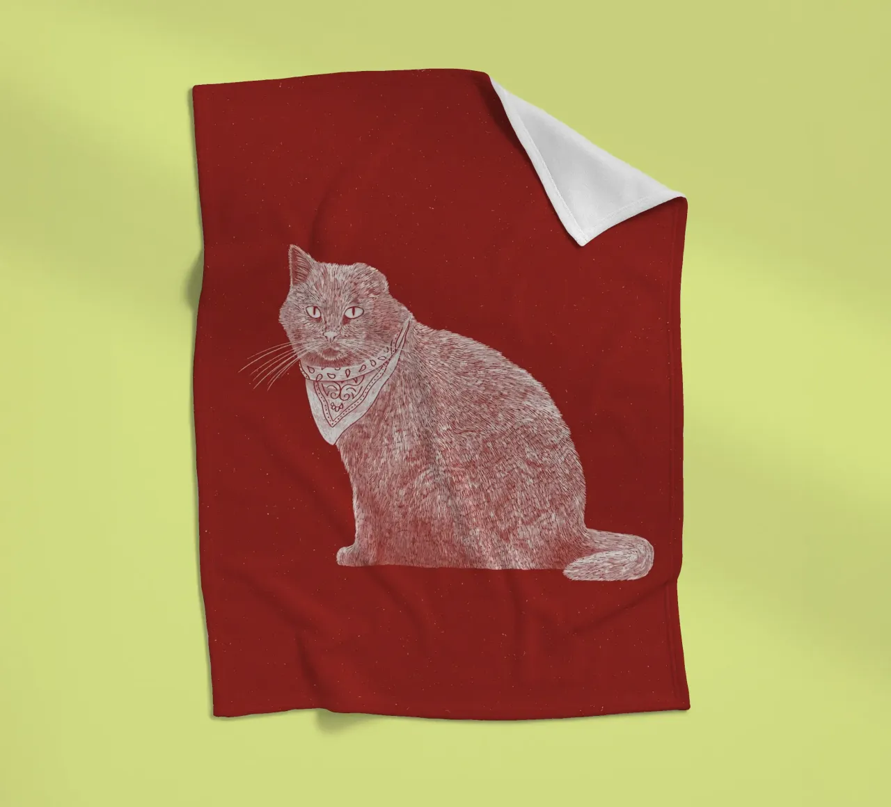The Badass Bandit Cat coperta in pile da AnyoneCanYeehaw