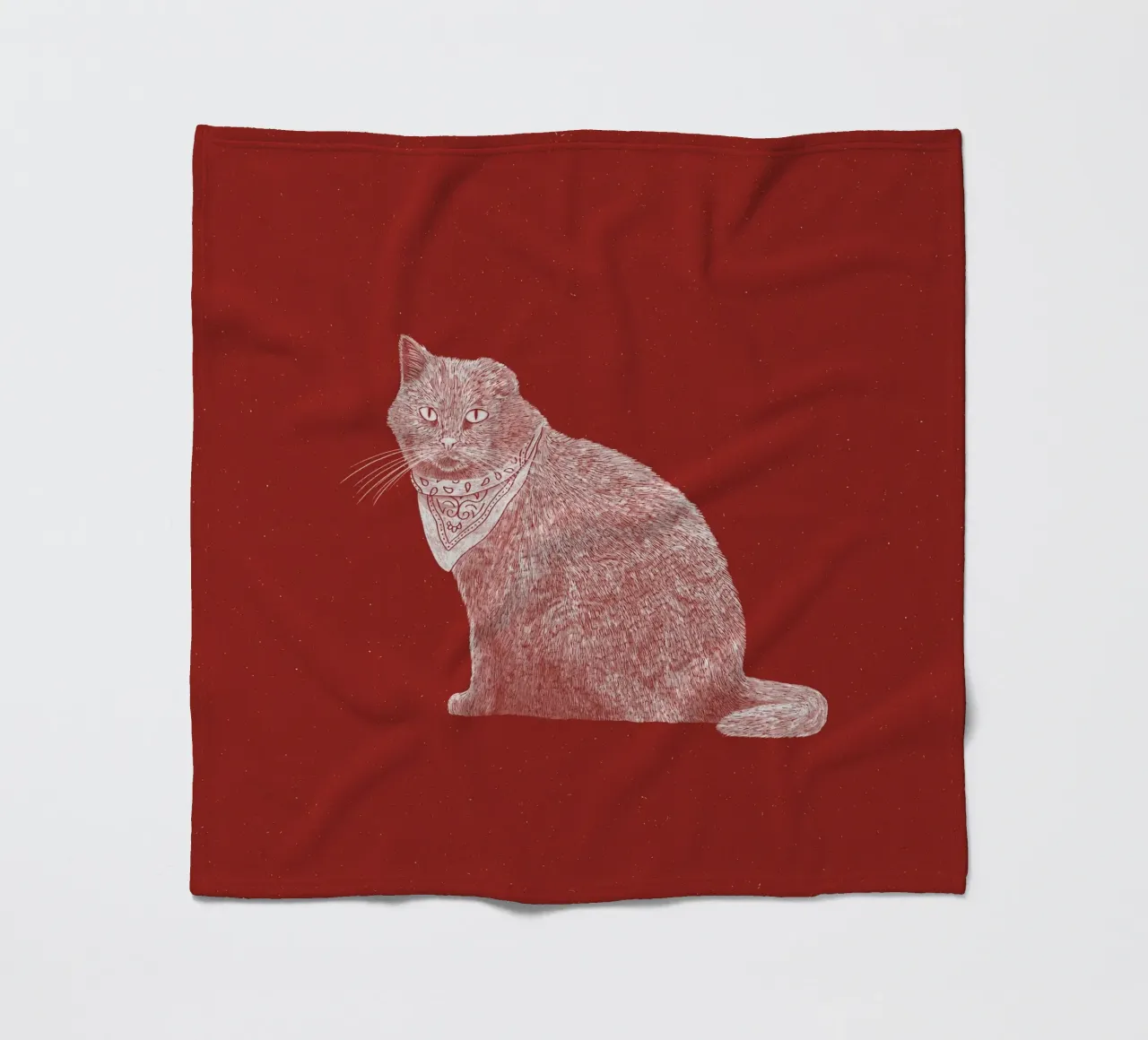 The Badass Bandit Cat coperta in pile da AnyoneCanYeehaw
