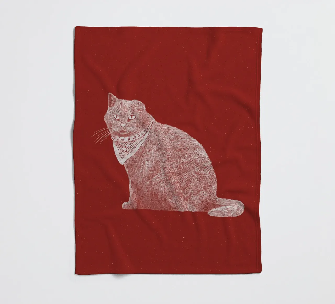 The Badass Bandit Cat coperta in pile da AnyoneCanYeehaw