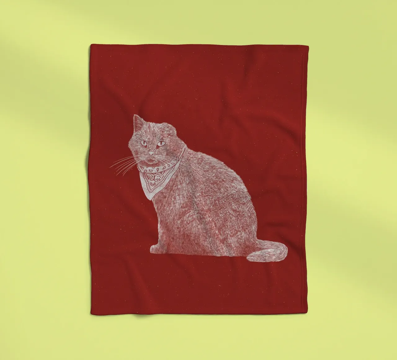 The Badass Bandit Cat coperta in pile da AnyoneCanYeehaw