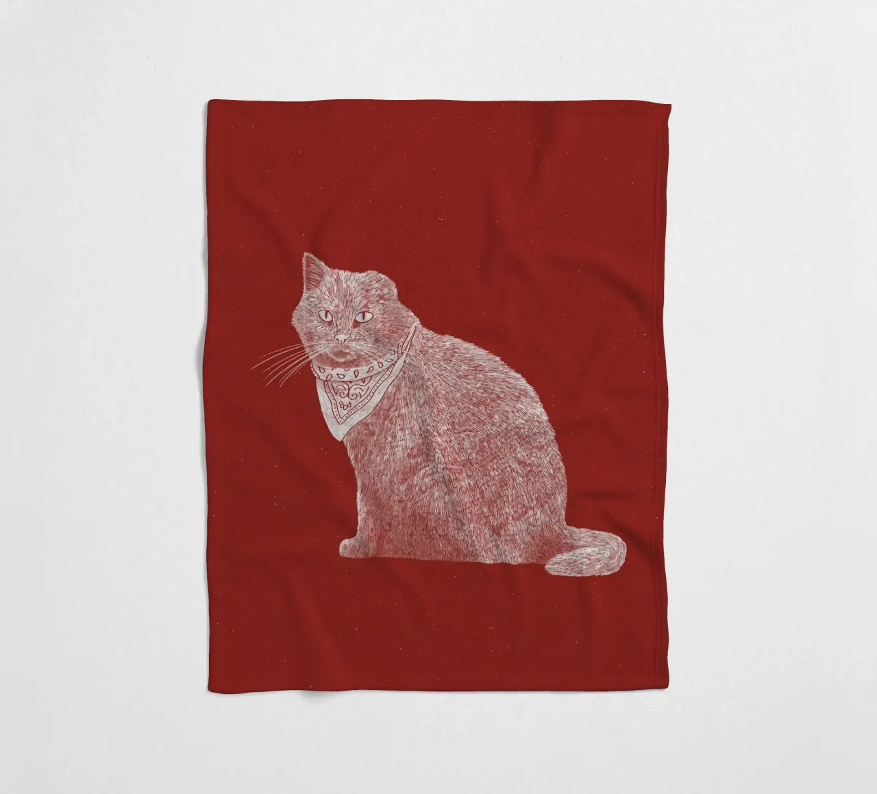 The Badass Bandit Cat coperta in pile da AnyoneCanYeehaw