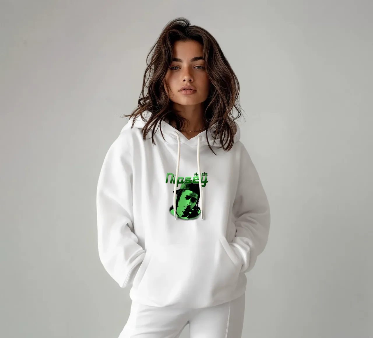 Stile grunge Hip Hop Nipsey hussle felpa con cappuccio da mannys_artt