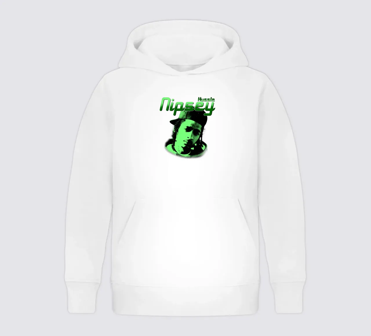 Stile grunge Hip Hop Nipsey hussle felpa bambino con cappuccio da mannys_artt