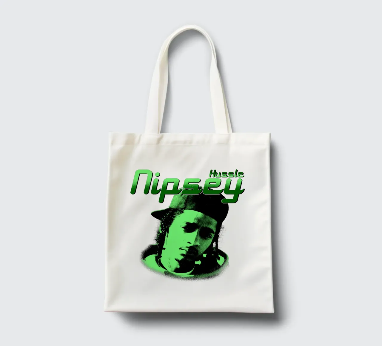 Stile grunge Hip Hop Nipsey hussle borsa in juta da mannys_artt