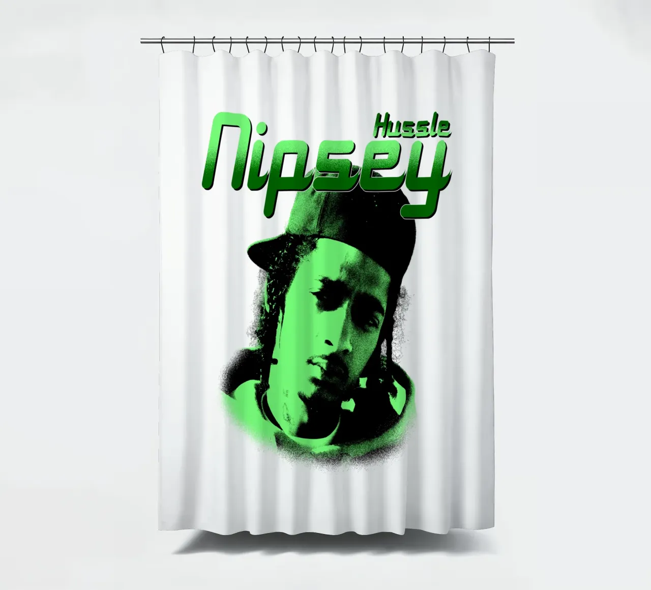 Grunge Style Hip Hop Nipsey hussle Duschvorhang von mannys_artt