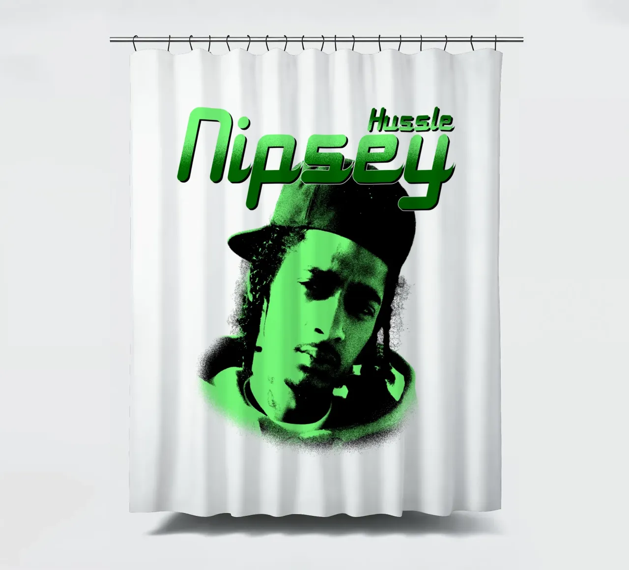 Grunge Style Hip Hop Nipsey hussle Duschvorhang von mannys_artt