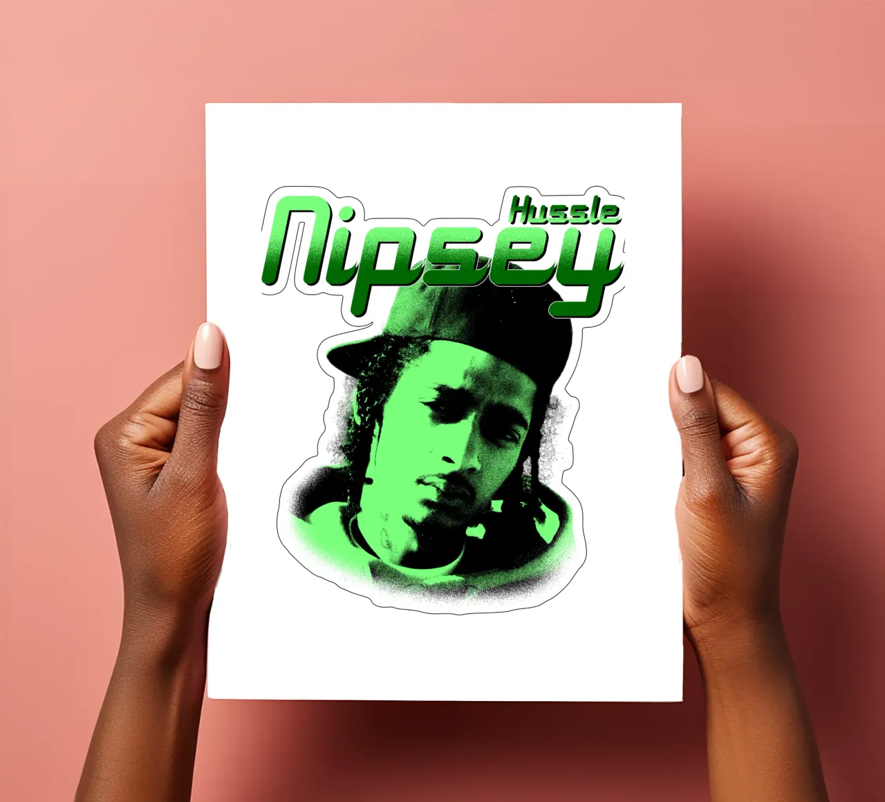 Grunge Style Hip Hop Nipsey hussle Stickerbogen von mannys_artt