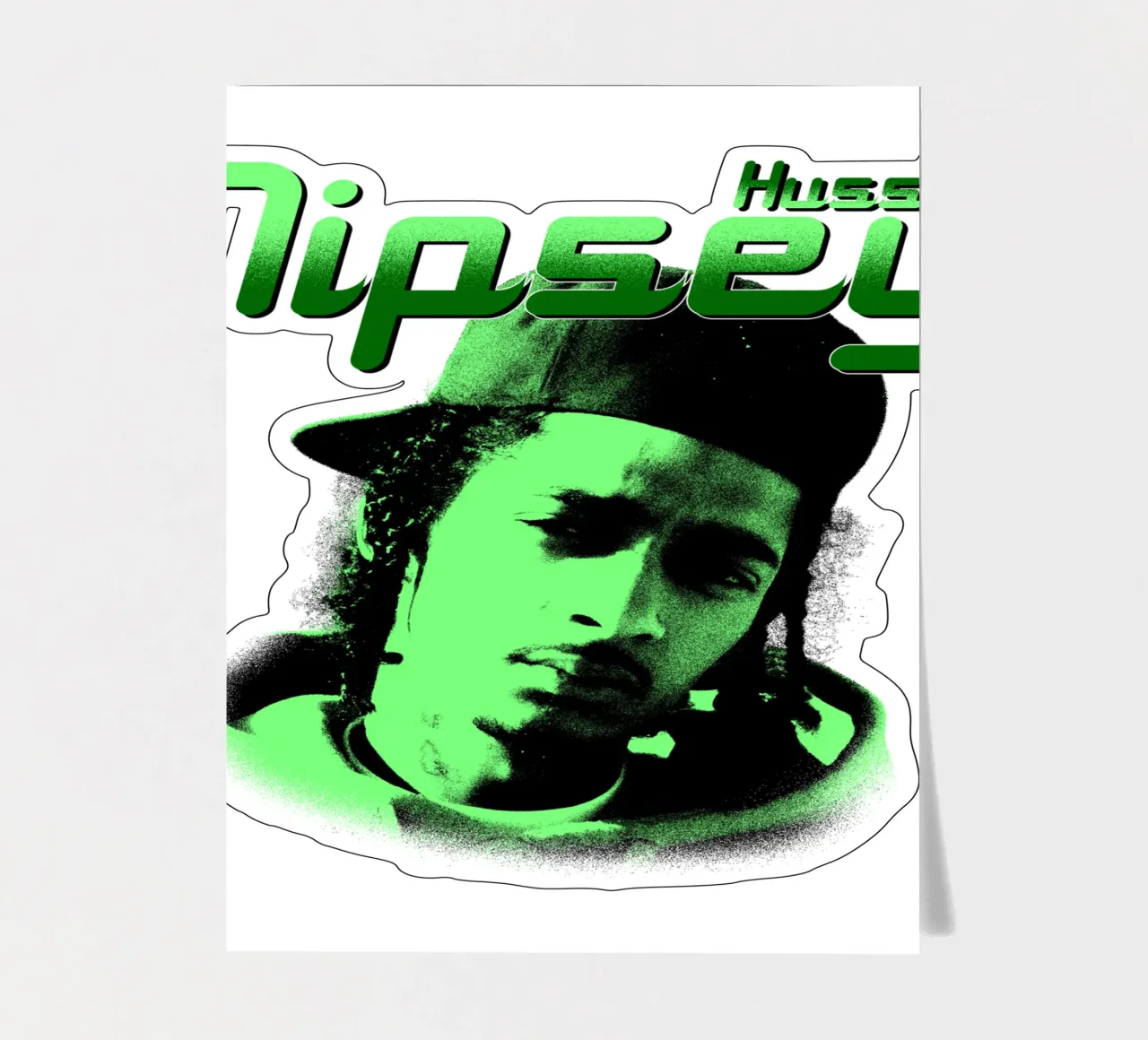 Grunge Style Hip Hop Nipsey hussle Stickerbogen von mannys_artt