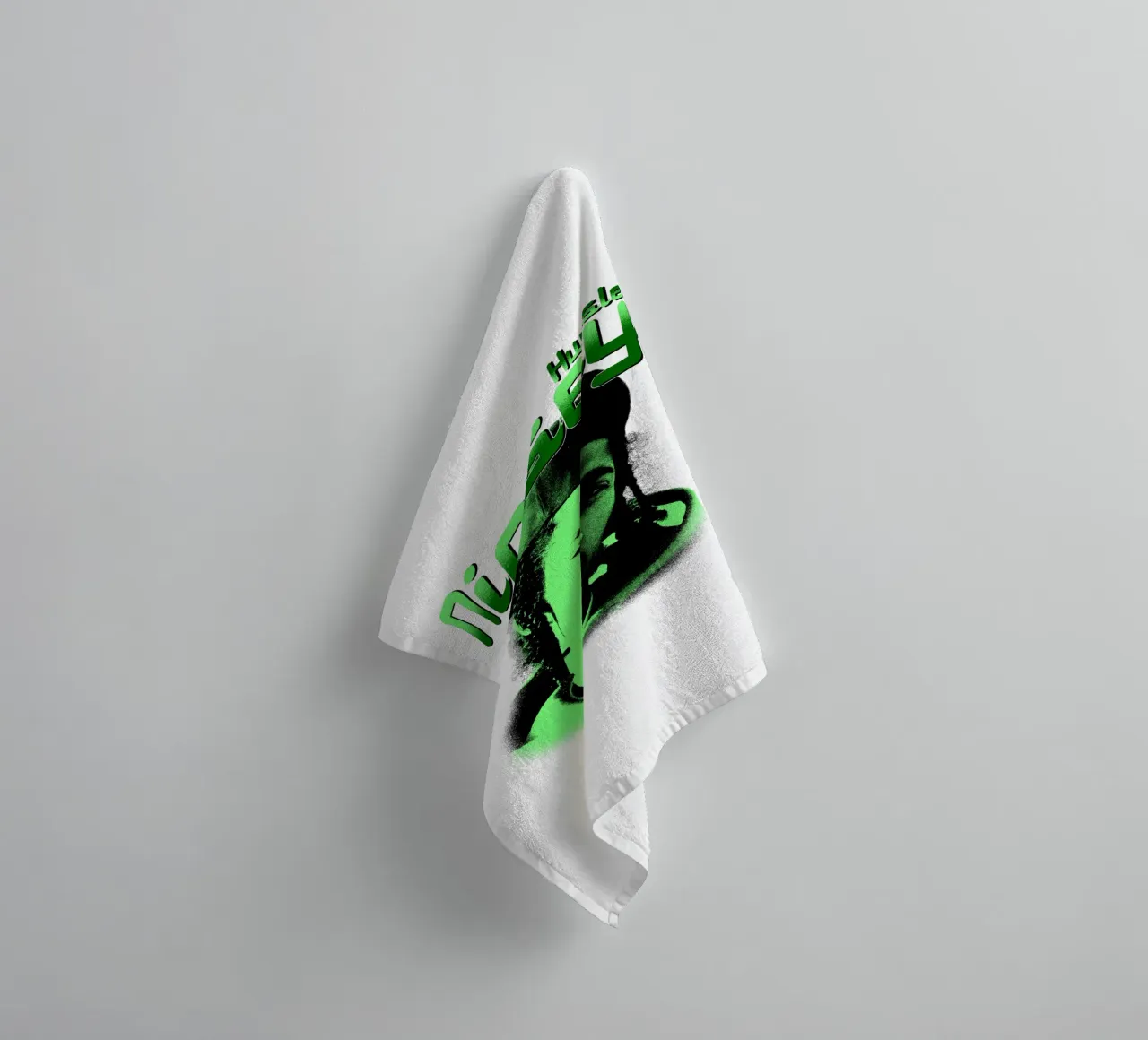 Grunge Style Hip Hop Nipsey hussle towel by mannys_artt