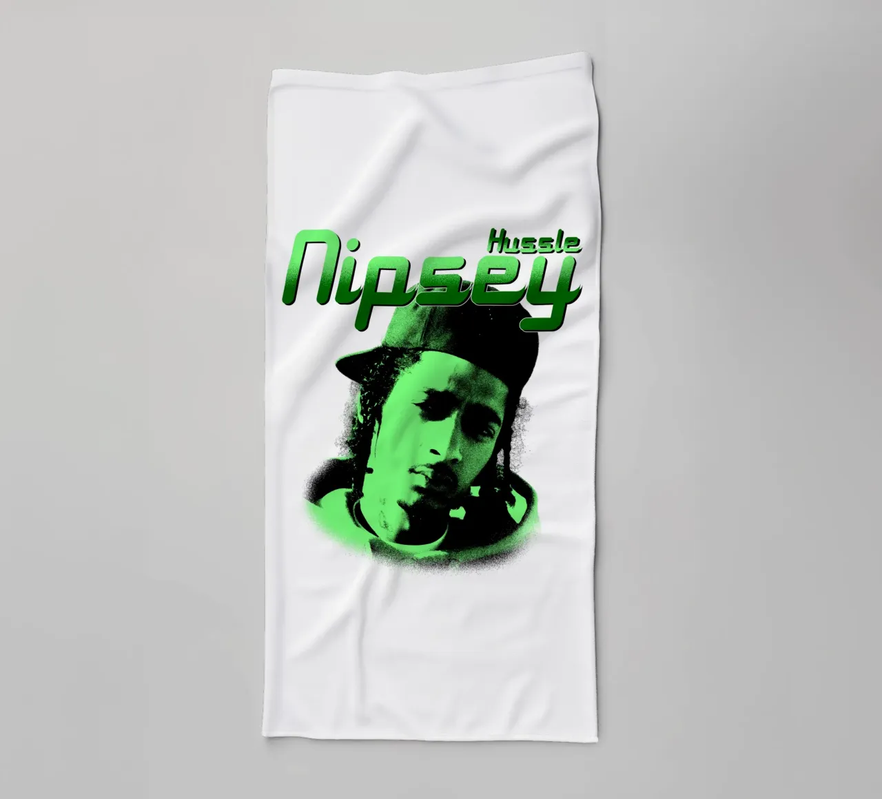 Grunge Style Hip Hop Nipsey hussle towel by mannys_artt