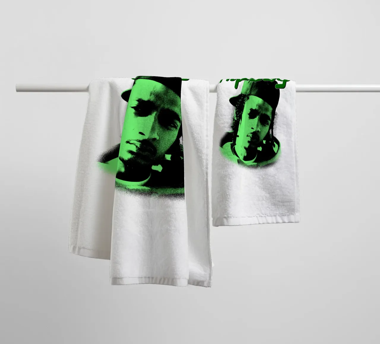 Grunge Style Hip Hop Nipsey hussle towel by mannys_artt