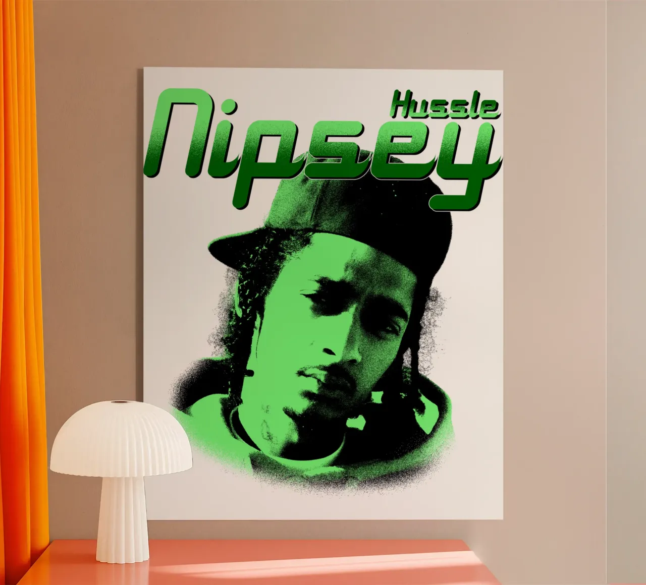 Estilo grunge Hip Hop Nipsey hussle metacrilato de mannys_artt