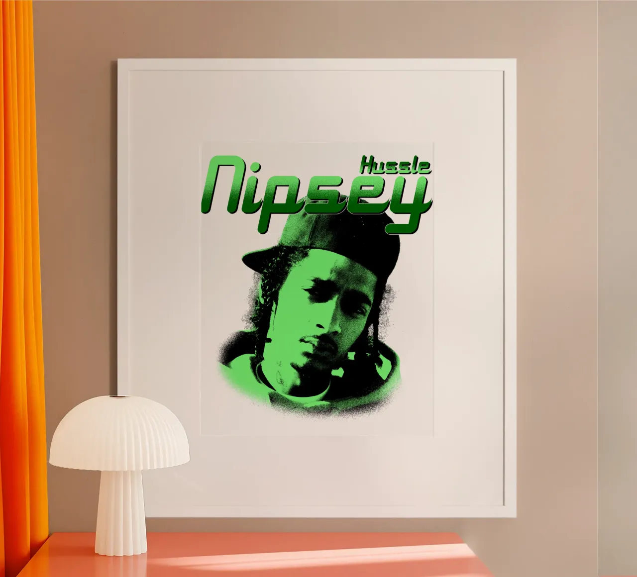 Stile grunge Hip Hop Nipsey hussle poster da mannys_artt