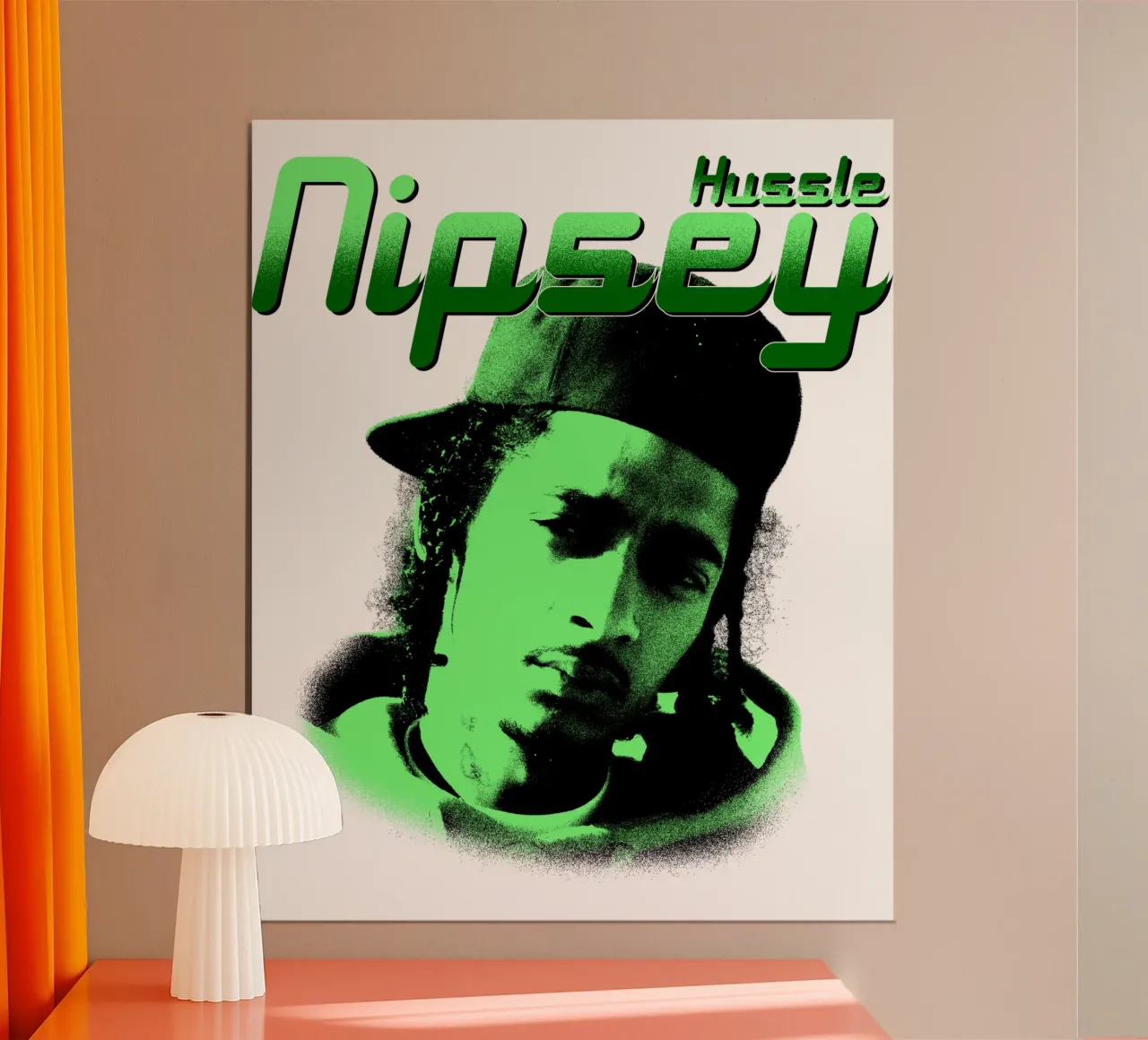 Stile grunge Hip Hop Nipsey hussle poster da mannys_artt