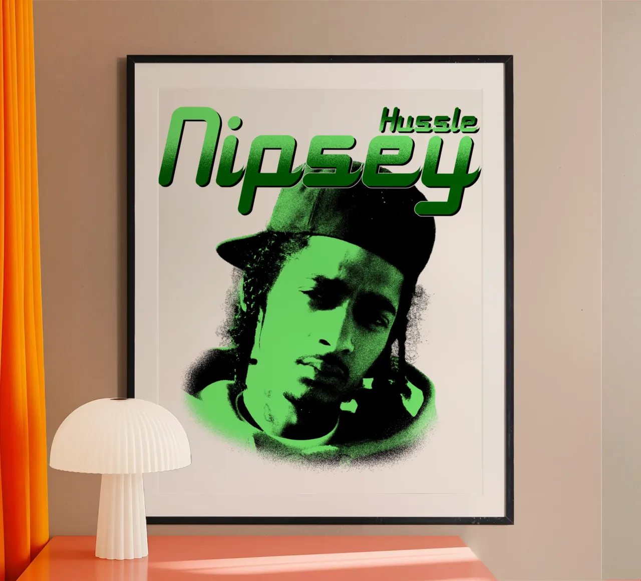 Stile grunge Hip Hop Nipsey hussle poster da mannys_artt