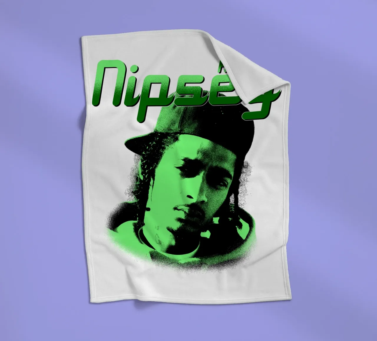 Stile grunge Hip Hop Nipsey hussle coperta in pile da mannys_artt