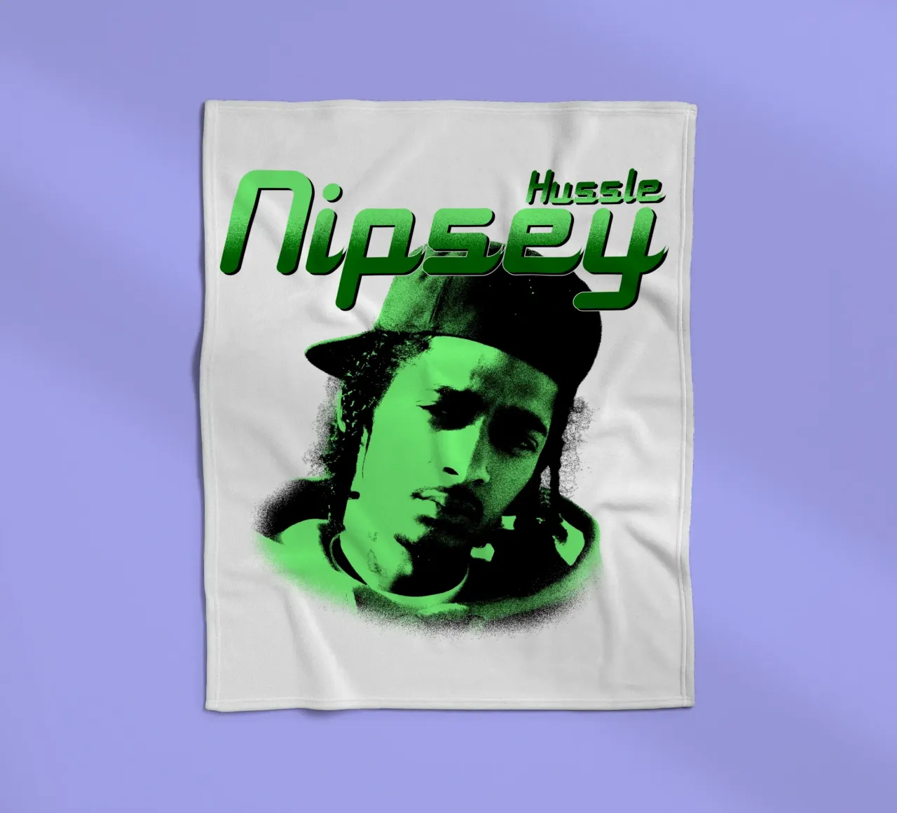Stile grunge Hip Hop Nipsey hussle coperta in pile da mannys_artt