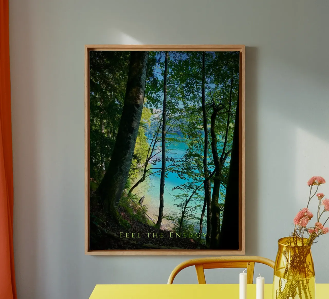 Feet the Energy (Fuschlsee Austria) tela con Cornice a cassetta da Happy 😃 Art 🎨 by Christine Schnoell