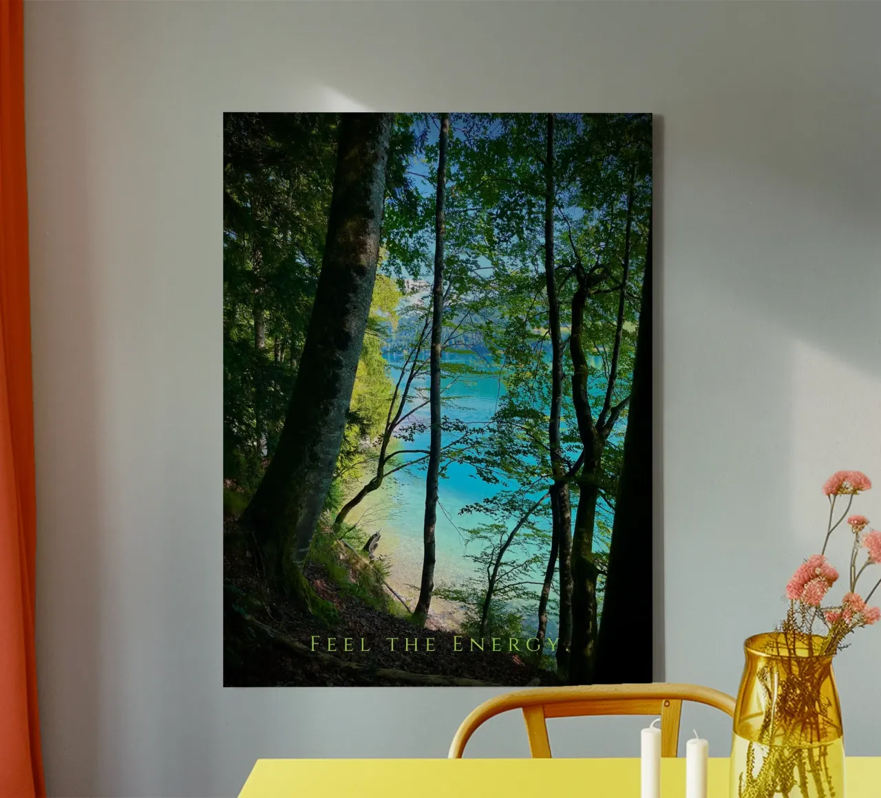 Feet the Energy (Fuschlsee Austria) tela con Cornice a cassetta da Happy 😃 Art 🎨 by Christine Schnoell
