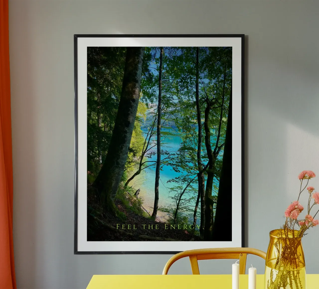 Feet the Energy (Fuschlsee Austria) poster da Happy 😃 Art 🎨 by Christine Schnoell