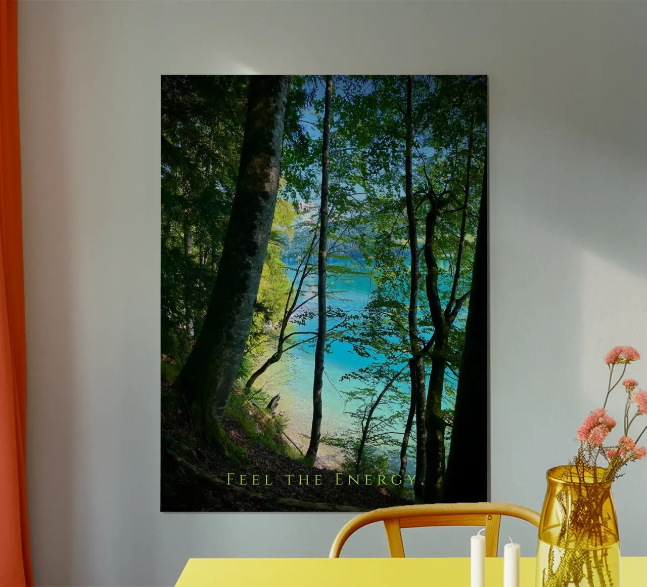 Feet the Energy (Fuschlsee Austria) poster da Happy 😃 Art 🎨 by Christine Schnoell