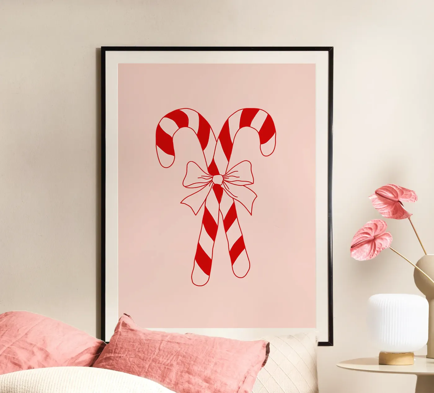 Candy cane Poster von we line studio - art