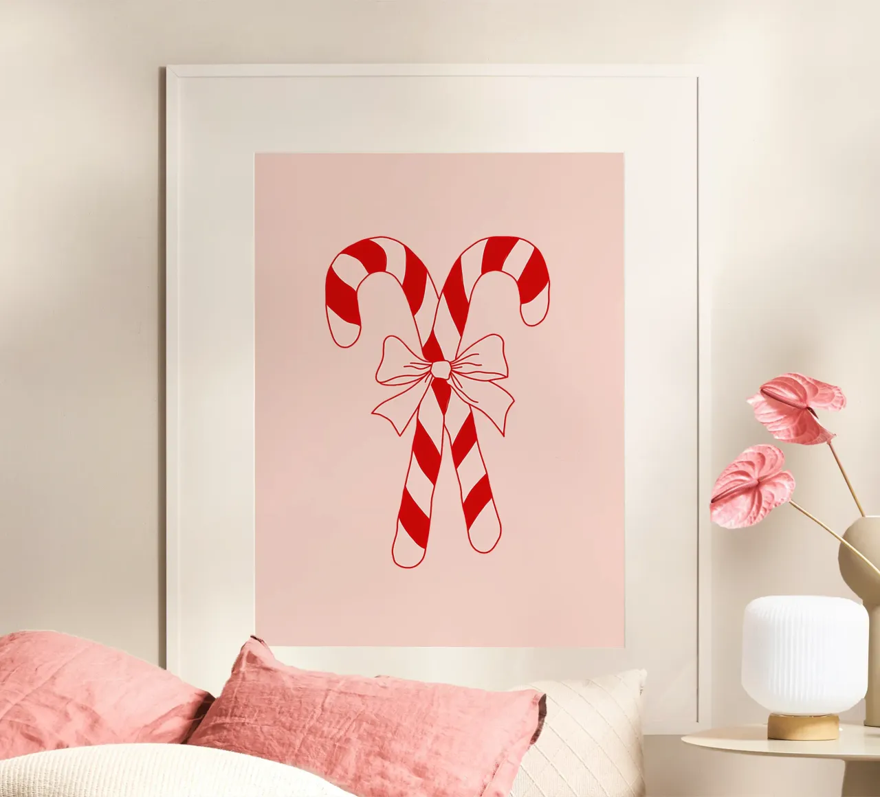 Candy cane poster da we line studio - art