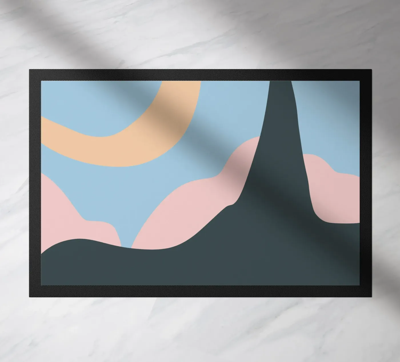 Liquid landscape doormat by Little Dean