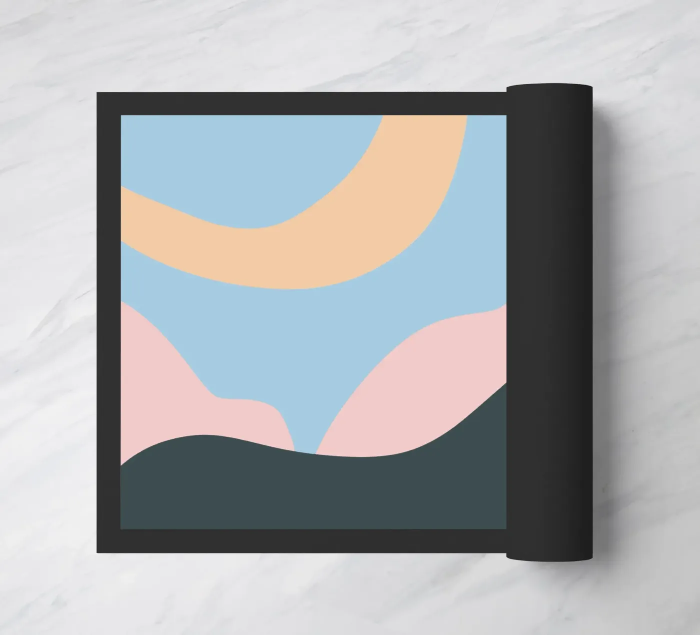 Liquid landscape doormat by Little Dean