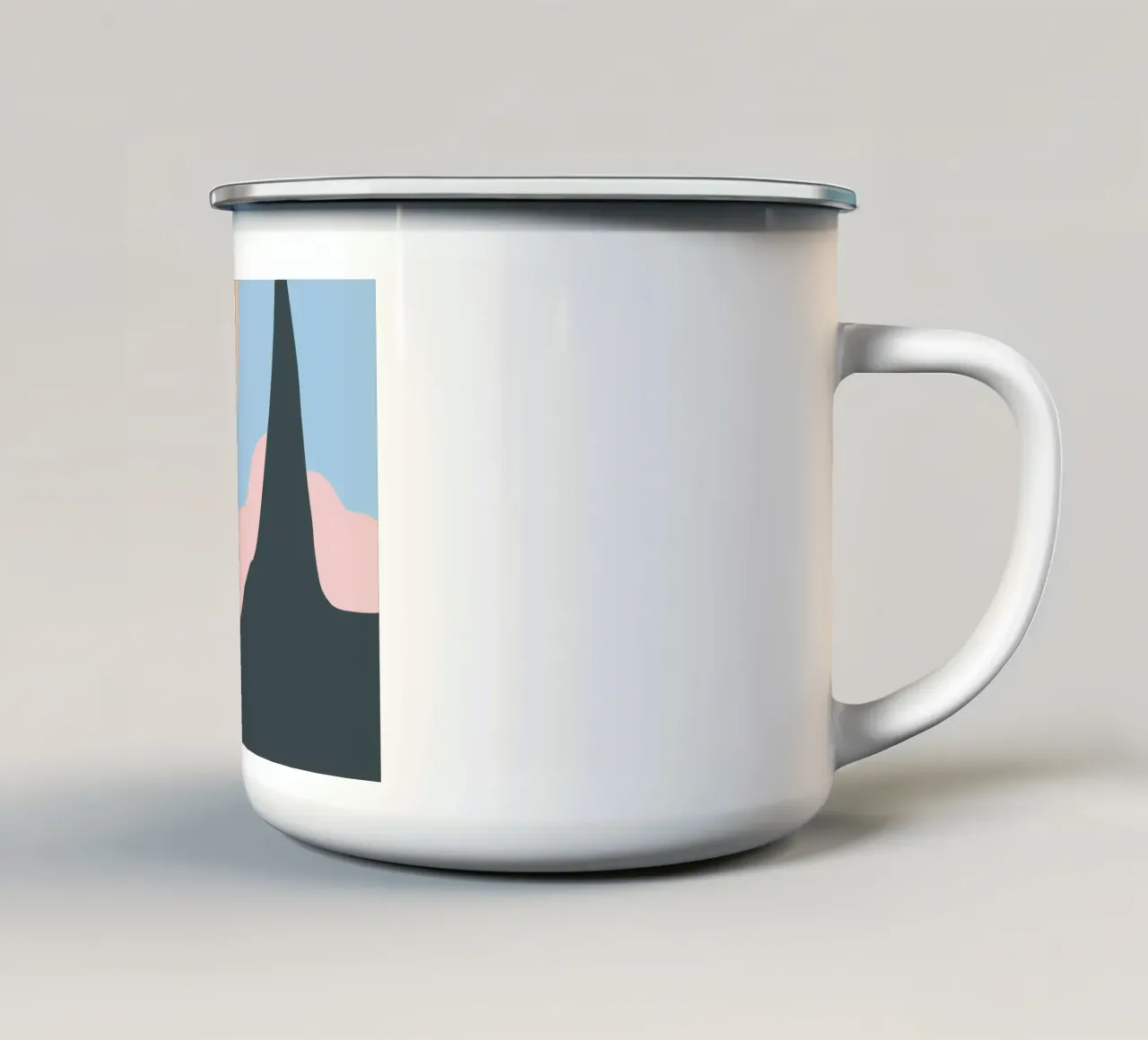 Paesaggio liquido tazza in smalto da Little Dean
