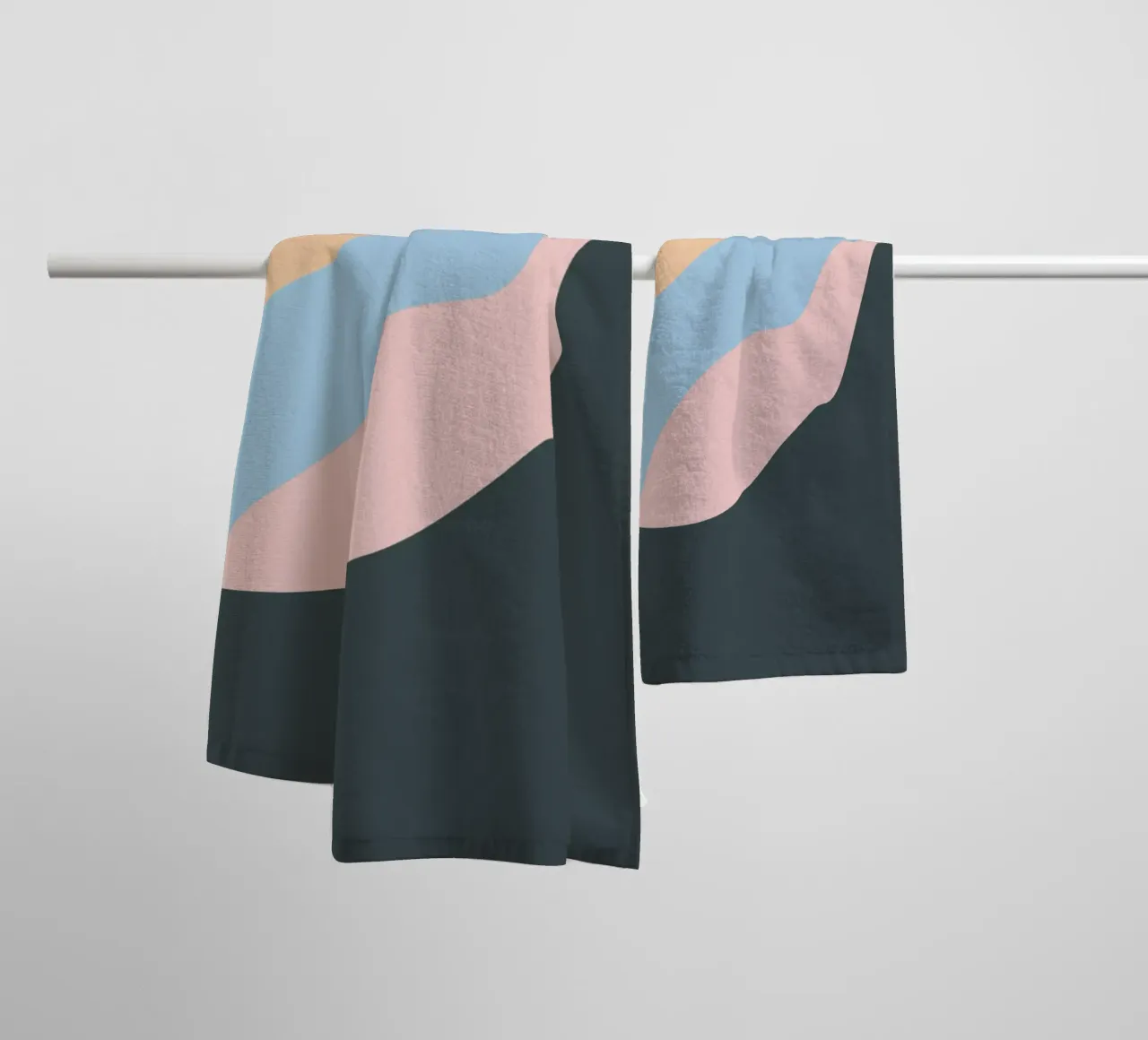 Liquid landscape towel by Little Dean