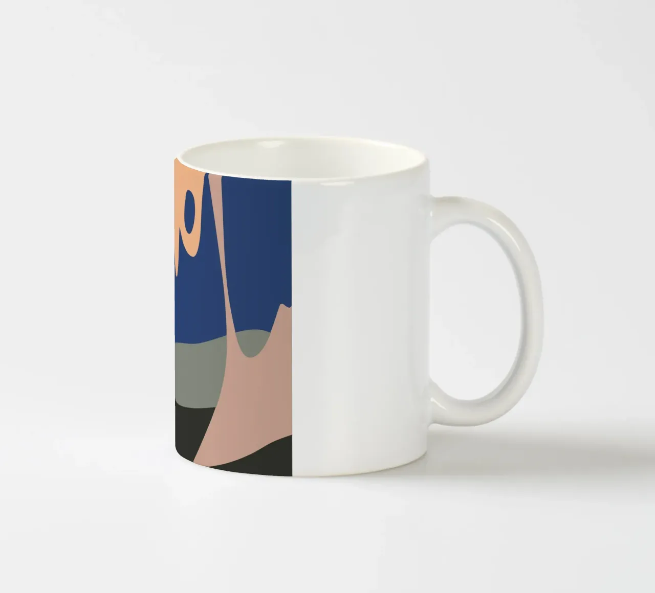 Paesaggio liquido 02 tazza in ceramica da Little Dean