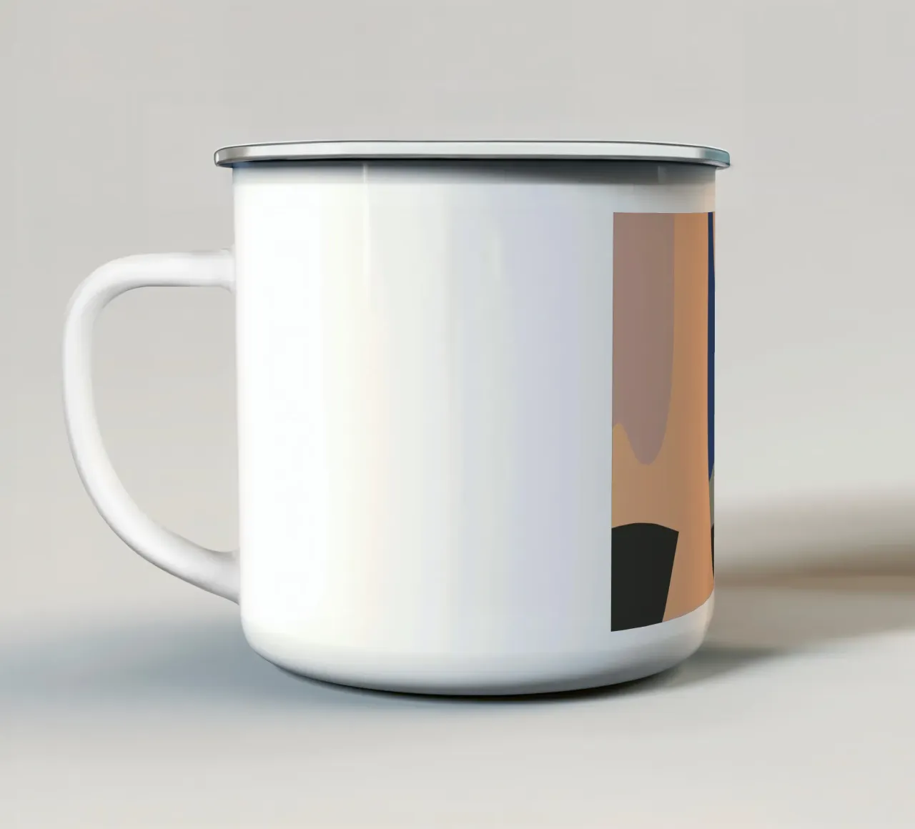 Paesaggio liquido 02 tazza in smalto da Little Dean