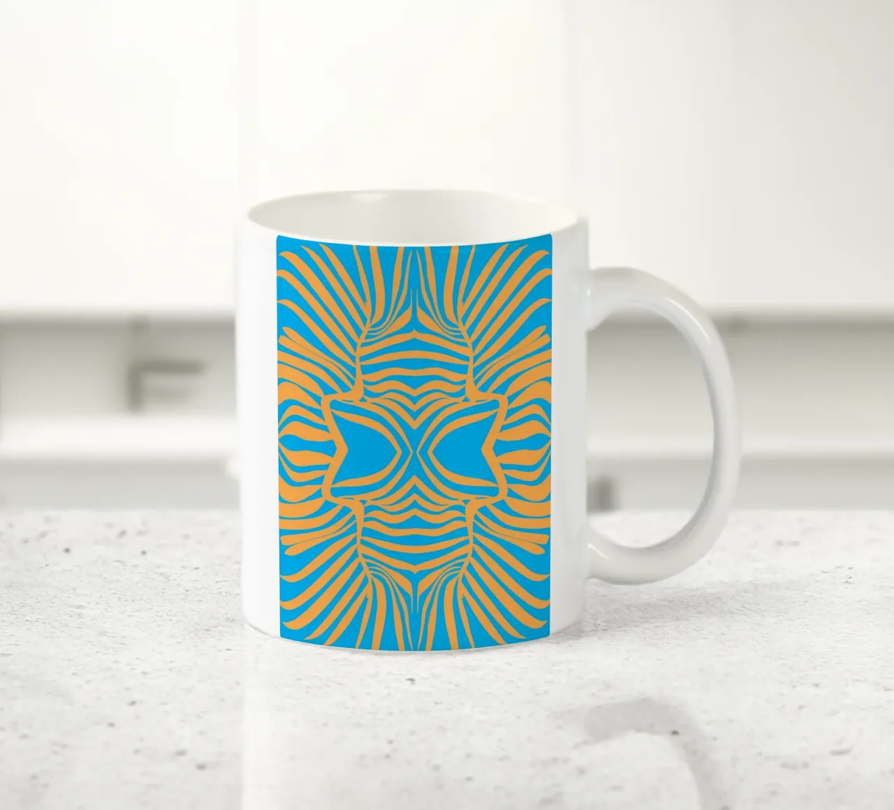 Foglia di palma pop out 04 tazza in ceramica da Little Dean